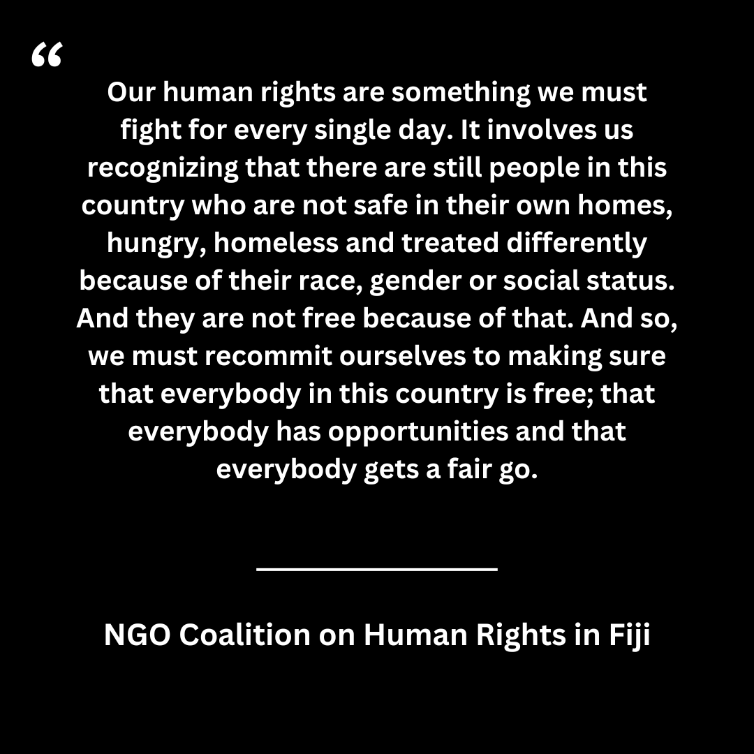 CommsFWCC's tweet photo. @pangmedia @FWRM1 @ccf_fiji @femlinkpacific @Roshikadeo @angry_kpra @diva4equality @noelenen @pacfemcop @SEEPFIJI #WorldHumanRightsDay https://t.co/clo2cRF8YJ