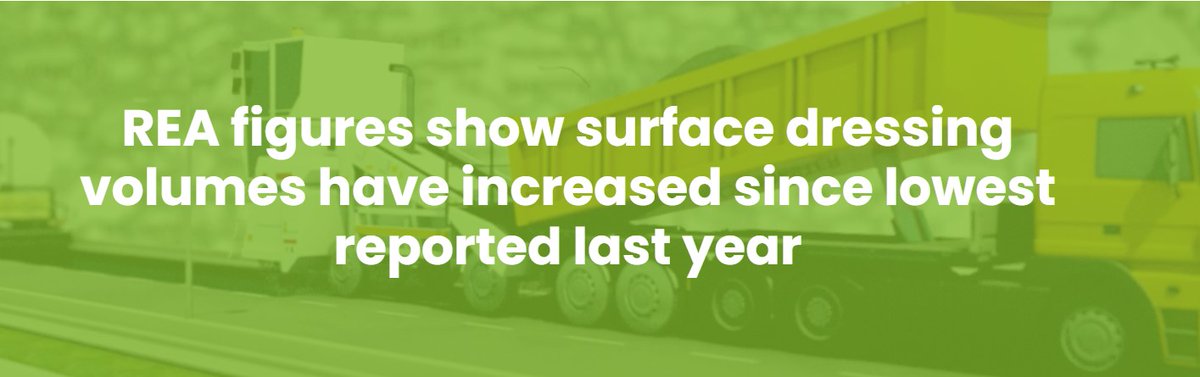 BituChem's tweet image. REA figures show surface dressing volumes have increased since lowest reported last year.
#surfacedressing

Read full press release here:
rea.org.uk/rea-figures-sh…