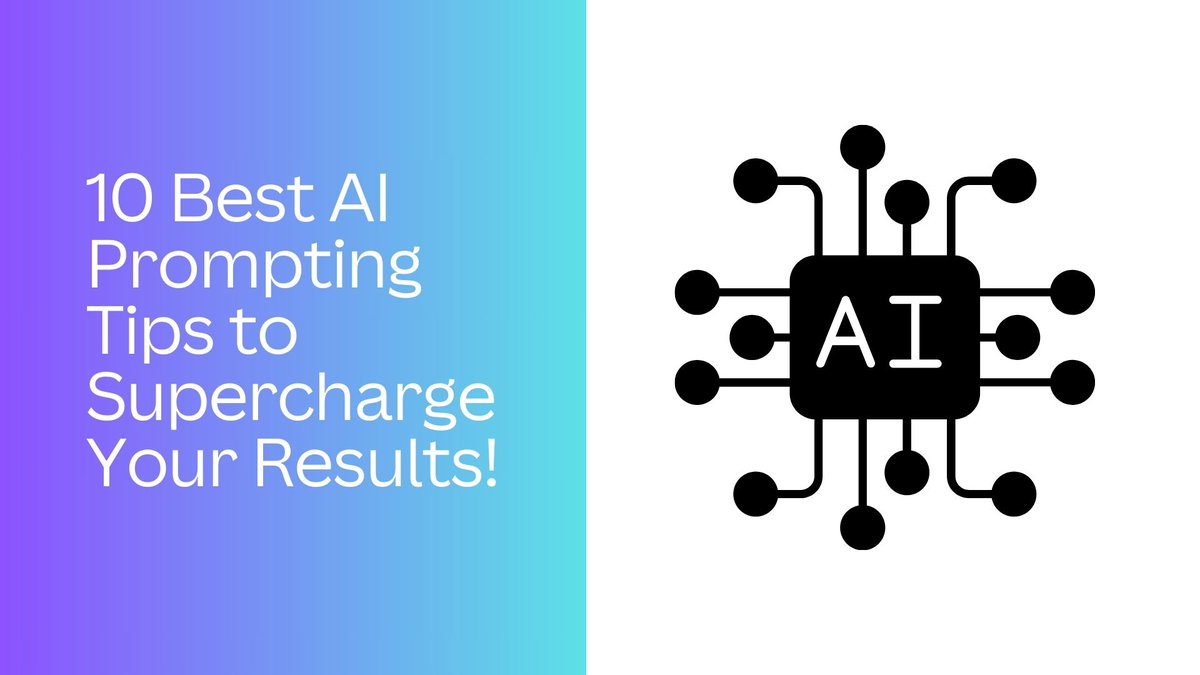 🥳10 Best AI Prompting Tips to Supercharge Your Results!!! 
🎉Discover the top prompting tricks from the past year that will transform your interactions and unleash the full potential of artificial intelligence! #AI 
📷Follow me for more AI Tools and Websites <a href="/kyra2190/">Olivia Mia</a>