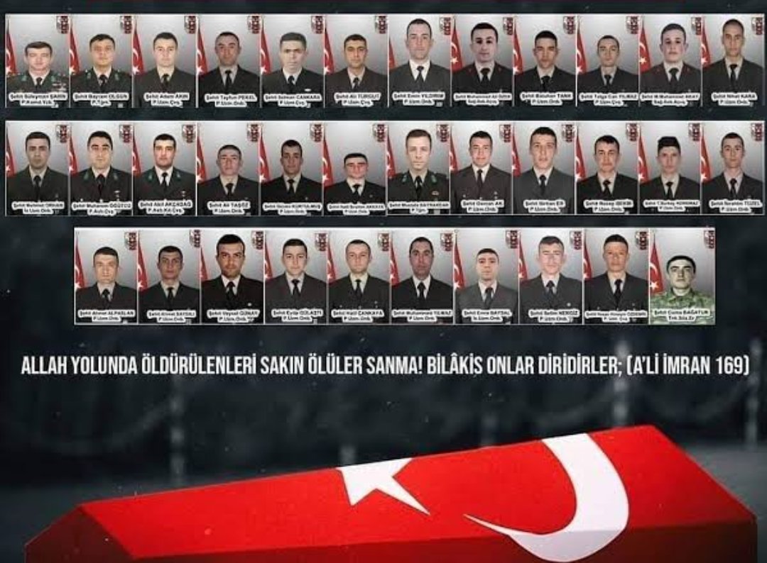 saidefendix's tweet photo. 27 Şubat 2020'de Suriye'de Rusya ve Esad'ın hava saldırısı sonucunda Şehit olan 34 askerimizin ruhu şad olsun. 

Esad düştü, Rus kovuldu... https://t.co/ejjeUcdmam