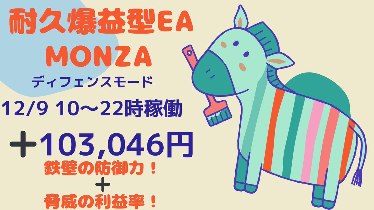 耐久爆益型GOLD EA
モンツァ ディフェンス

12/9👉103,046円🎉
 10時〜22時稼働

あまり見かけない独自ロジック搭載で鉄壁な防御力‼️

12/6はロスカグループ多かったですが
当EAは300pips急騰も安定利確‼️

無料EA詳細はオプチャへ😊
tinyurl.com/yhu37uxa

自動売買/FX/ドル円/XM/BTC/ゴールド/#ad