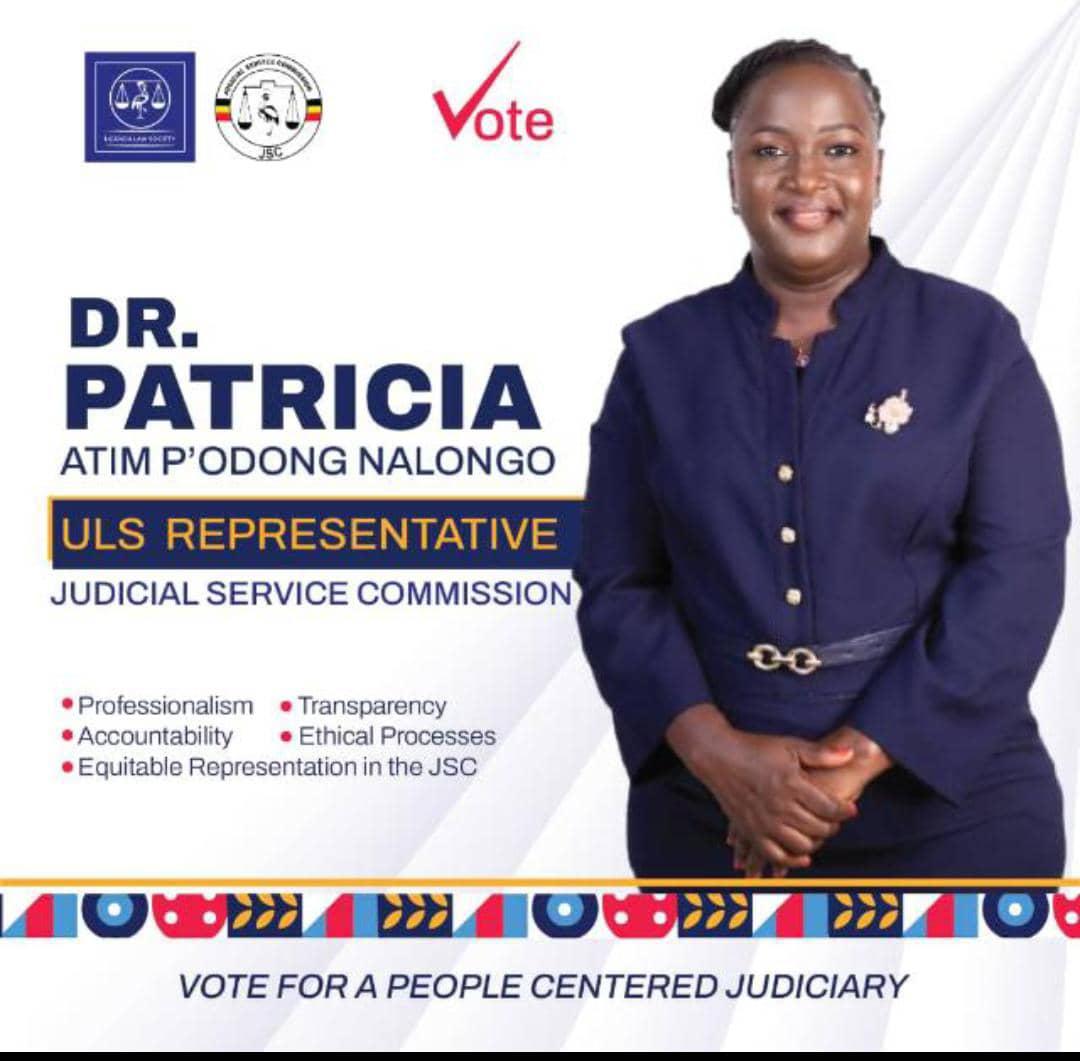 #JscRepresentative of Uganda Law Society 

Let us vote wisely
<a href="/OdongPatricia/">Dr. Patricia Atim P'Odong</a>