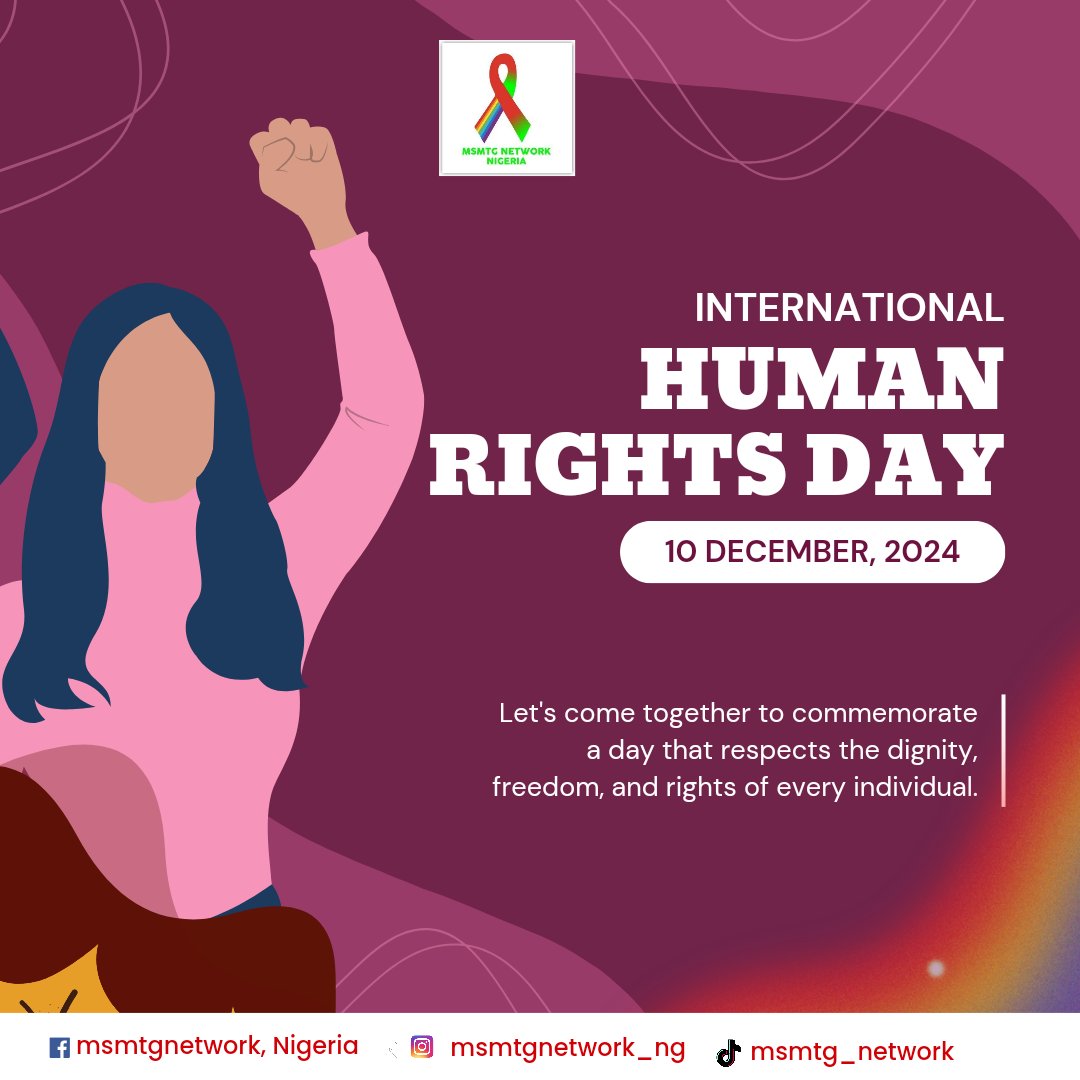 msmtgnetwork_ng's tweet photo. Today, we celebrate International Human Rights Day 2024 with the theme *'Our Rights, Our Future, Right Now.'* Let's stand together to uphold justice, equality, and dignity for all. The time to act is NOW! https://t.co/CFvIzEOK0y