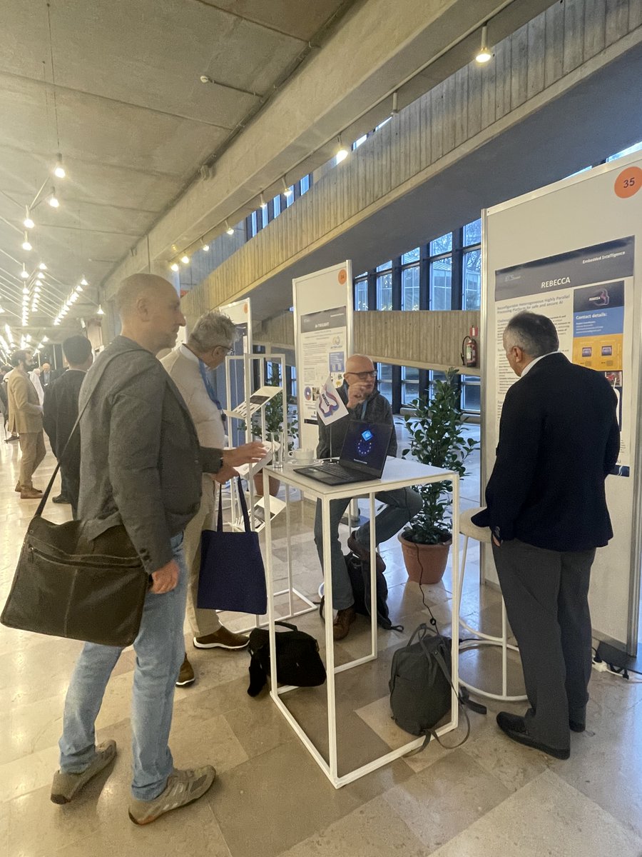 kdt_rebecca's tweet photo. We’re thrilled about the REBECCA project’s presentation at EFECS 2024! 🎉 The team showcased advancements in RISC-V systems, chiplet technology, and tools for safety and security, sparking meaningful discussions. 🚀👏 @Chips_JU 

#REBECCAProject #EFECS2024 #Innovation #RISC-V https://t.co/nnqAFjfLcI