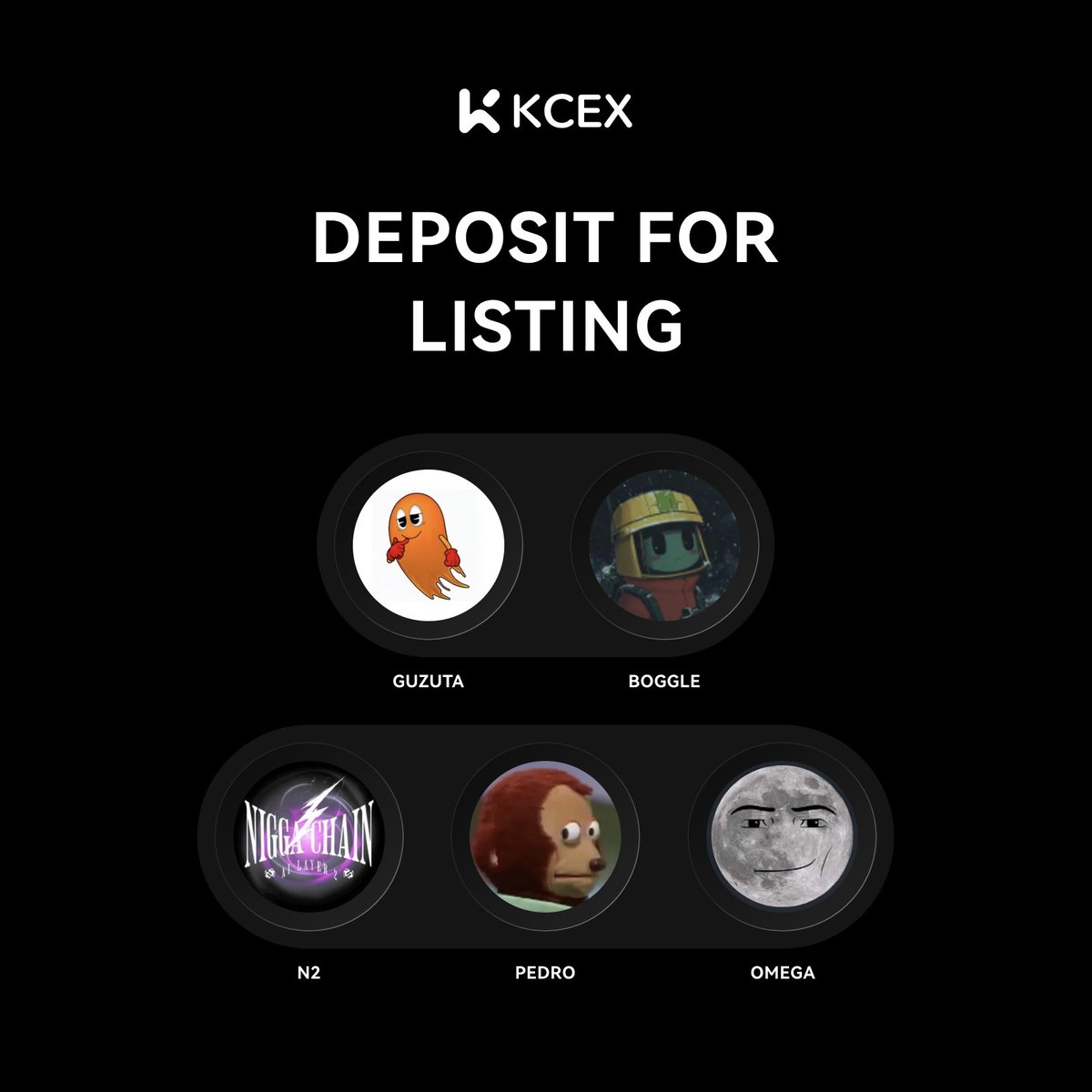 KCEX_Official's tweet photo. 📢 Welcome to this week’s KCEX 'Deposit for Listing' event! #KCEX

🗓️ From 8 AM, Dec 10 to 8 AM, Dec 11 (UTC), here’s your chance to support the next big project:
@clydeguzuta0
@bogglecoin
@NiggachainL2
@MonkeyPupetCTO
@OMEGAWORLDSOL

💸 Make your deposit within the next 24 hours and let your favorite project shine! 👉 https://t.co/Mya425lRAG
