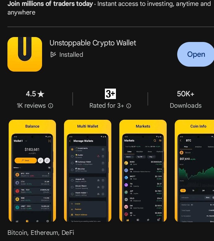 TortivDaniel's tweet photo. AIRDROP ALERT!!!

#UNSTOPABBLE:  is a crypto wallet just like trust wallet, farm their token by completing simple  tasks and answering simple crypto related questions!

#crypto #airdrops #bitcoin #solana #ton 

Join here 👇👇👇 

https://t.co/ITSbqgWuUd https://t.co/HraQlvT4N0