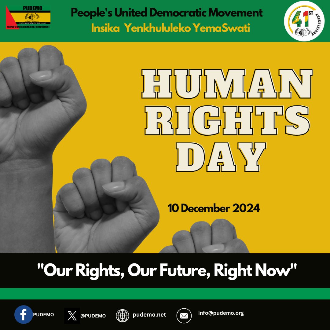 The fight for respect for human rights and dignity in our country and across the spectrum of humanity shall never cease.
#OurRightsOurFuture