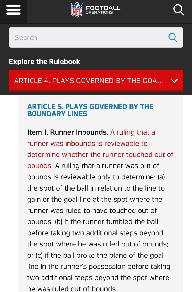 bobmitch32789's tweet photo. @SharpFootball He’s talking about the actual rule. https://t.co/XBLxzutJnf