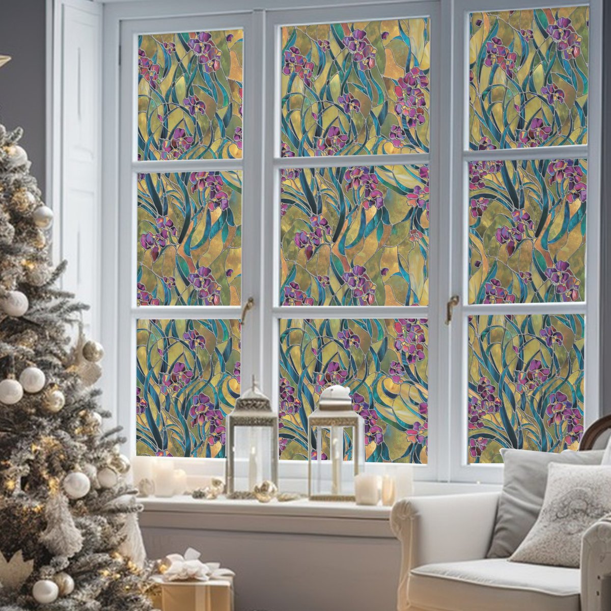 Fancyfix16015's tweet image. Transform plain glass into a masterpiece with decorative window films! Enjoy style, privacy, and soft light in every room.
#FancyFix #WindowFilm #HomeStyle #PrivacyMatters #DecorativeWindows #DIYDecor 
Click the link ：Irises Stained Glass Window Film – Fancyfix Home Decor