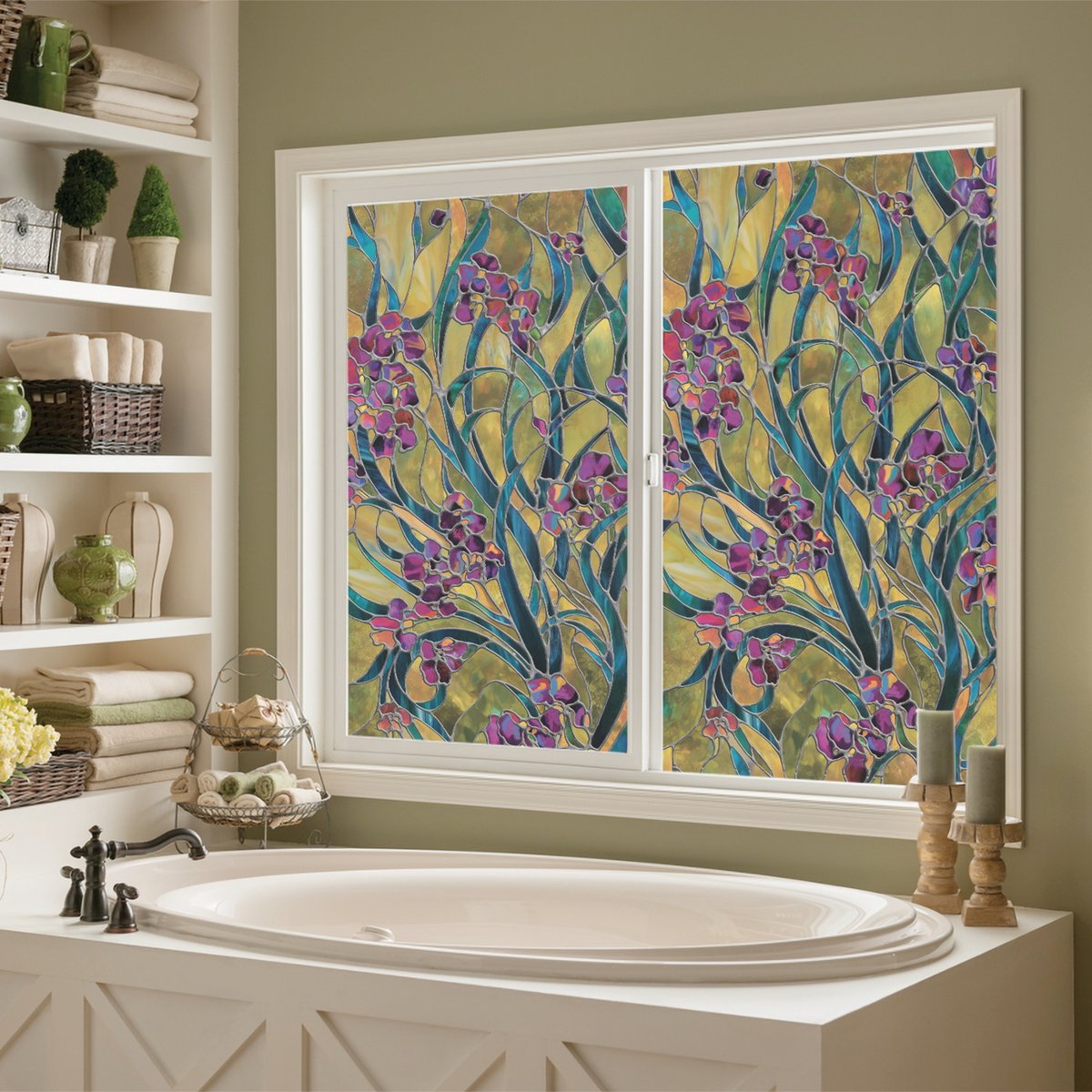 Fancyfix16015's tweet image. Transform plain glass into a masterpiece with decorative window films! Enjoy style, privacy, and soft light in every room.
#FancyFix #WindowFilm #HomeStyle #PrivacyMatters #DecorativeWindows #DIYDecor 
Click the link ：Irises Stained Glass Window Film – Fancyfix Home Decor