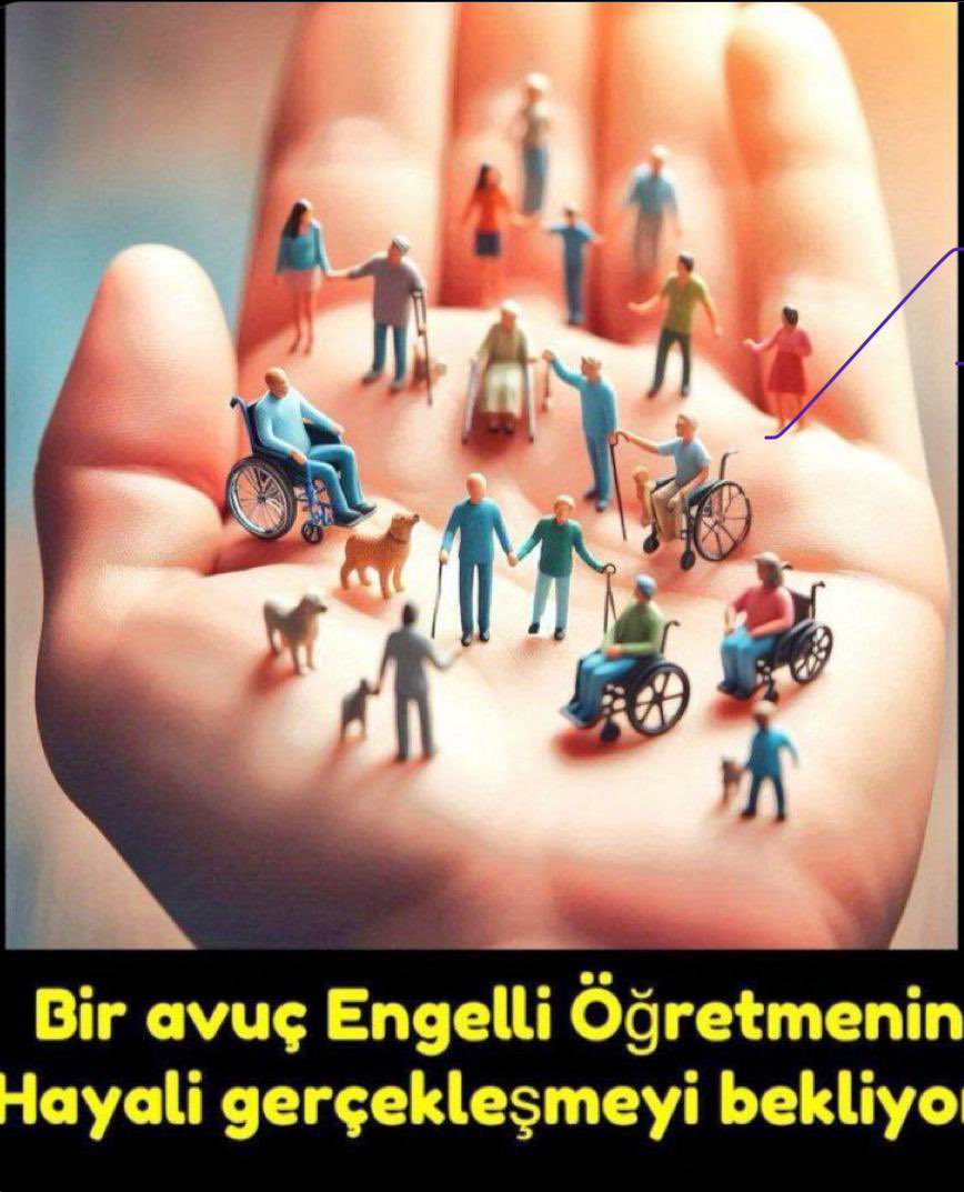 <a href="/yalimhalici/">Hikmet Yalım Halıcı</a> Engelli “ÖĞRETMENLER “olarak, öğrencilerimizin kalplerine dokunmak ve onlara umut olmak için 2500  atanmayı bekliyoruz.Lütfen Şubatta Okulumuzda olmak istiyoruz🥹Sesimizi duyun.
<a href="/RTErdogan/">Recep Tayyip Erdoğan</a> 
<a href="/eczozgurozel/">Özgür Özel</a> 
<a href="/dbdevletbahceli/">Devlet Bahçeli</a>
<a href="/Yusuf__Tekin/">Yusuf Tekin</a> 
<a href="/MahinurOzdemir/">Mahinur Özdemir Göktaş</a>
<a href="/memetsimsek/">Mehmet Simsek</a> 
<a href="/tcmeb/">Millî Eğitim Bakanlığı</a>