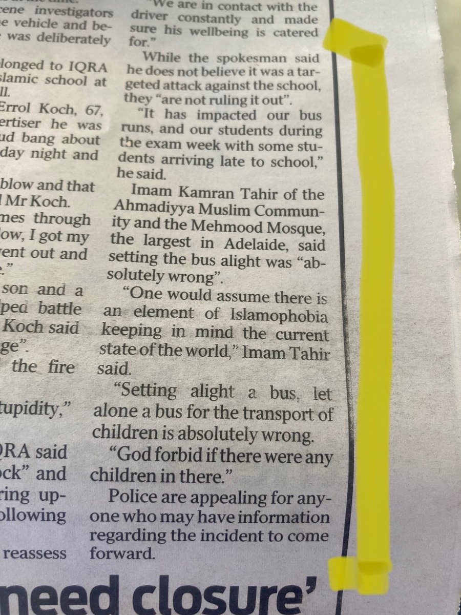 bykemp's tweet photo. Islamic community says religious attack in school bus fire-bombing is “assumed”, given Gaza. #Adelaide   #auspol #nswpol #springst #taspol #saparli #qpol https://t.co/fHH04ZS8yI
