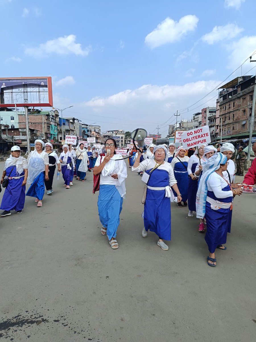 Lakhs of people are participating the "Protest Rally against AFSPA &amp; Terrorist Action" on International Human Rights Day

- Repeal Armed Forces Special Power Act 195
- Immediately Stop kiiling of civilians by Terrorists.

Organized by: AMUCO, POIREI LEIMAROL, AMAWOVA, COHR &amp; MSF