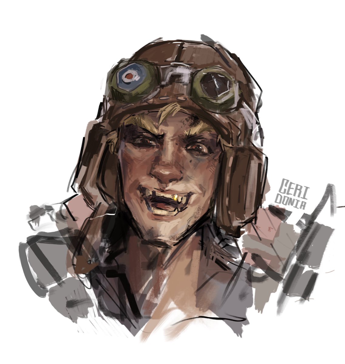 ceridonia's tweet photo. #junkrat quick drawingg https://t.co/YN9hNXQEzv