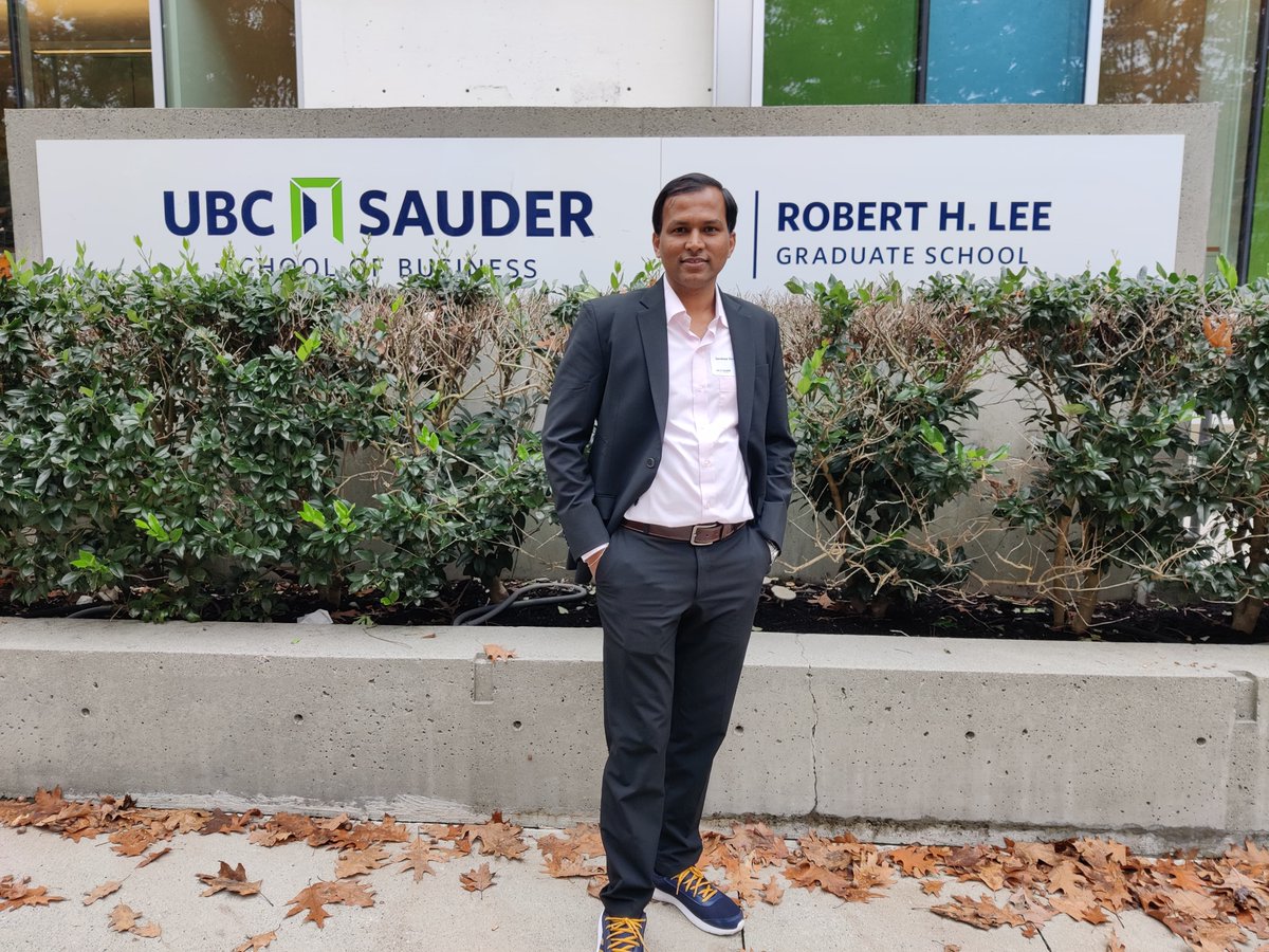 iimb_official's tweet photo. As part of his Executive MBA journey at IIM Bangalore, second-year #PGPEM student Sandeep Salunkhe is currently spending a full term at the UBC Sauder School of Business in Vancouver, Canada.

Glimpses of what he’s been up to 👇
#IIMB #StudentExchangeProgram #GlobalImmersion https://t.co/IJsatv2zN5