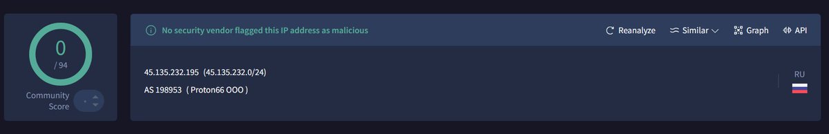 RakeshKrish12's tweet image. 🚨Exposing #DragonForce #Ransomware Login Panel!

🇷🇺 #Bulletproof service #Proton66 used!

http://45.135.232.195:3001/login
http://45.135.232.195:2001/login
45.135.232.195🇷🇺

Body SHA1: 9f082dadacd8a4d828f48330f4d8cf38ec5d70cc

#OSINT #darkweb #security #infosec #malware #TOR
