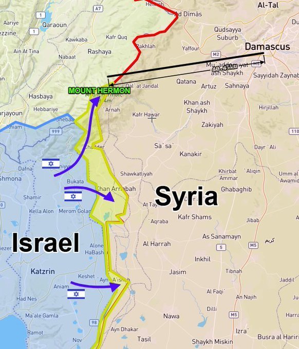 ashrafnsier's tweet photo. دمشق الان ضمن مدى المدفعية الاسرائيلية .بنفس الوقت اي شخص يرغب بالجهاد الطريق مفتوحة الان امامه ضد الجيش الاسرائيلي لم يعد هناك حجة ان النظام يحمي حدود اسرائيل من المجاهدين https://t.co/tmrOOgSlix