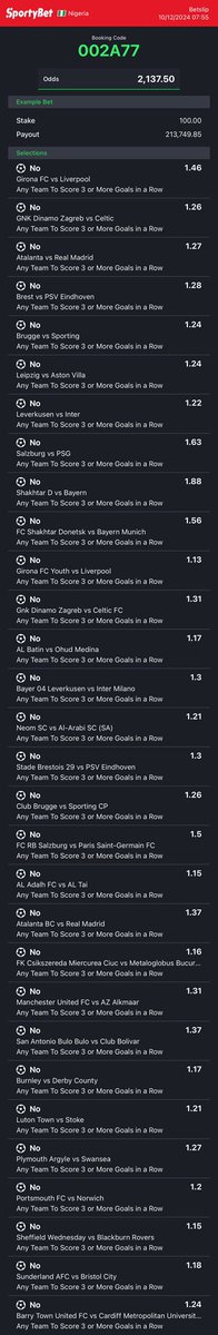 2oddspro's tweet photo. 2000 odds + 

BELIEVE 😎 

https://t.co/kxXE7f1aaI

Stake small and believe 🙃 https://t.co/iCa8JSBIcj