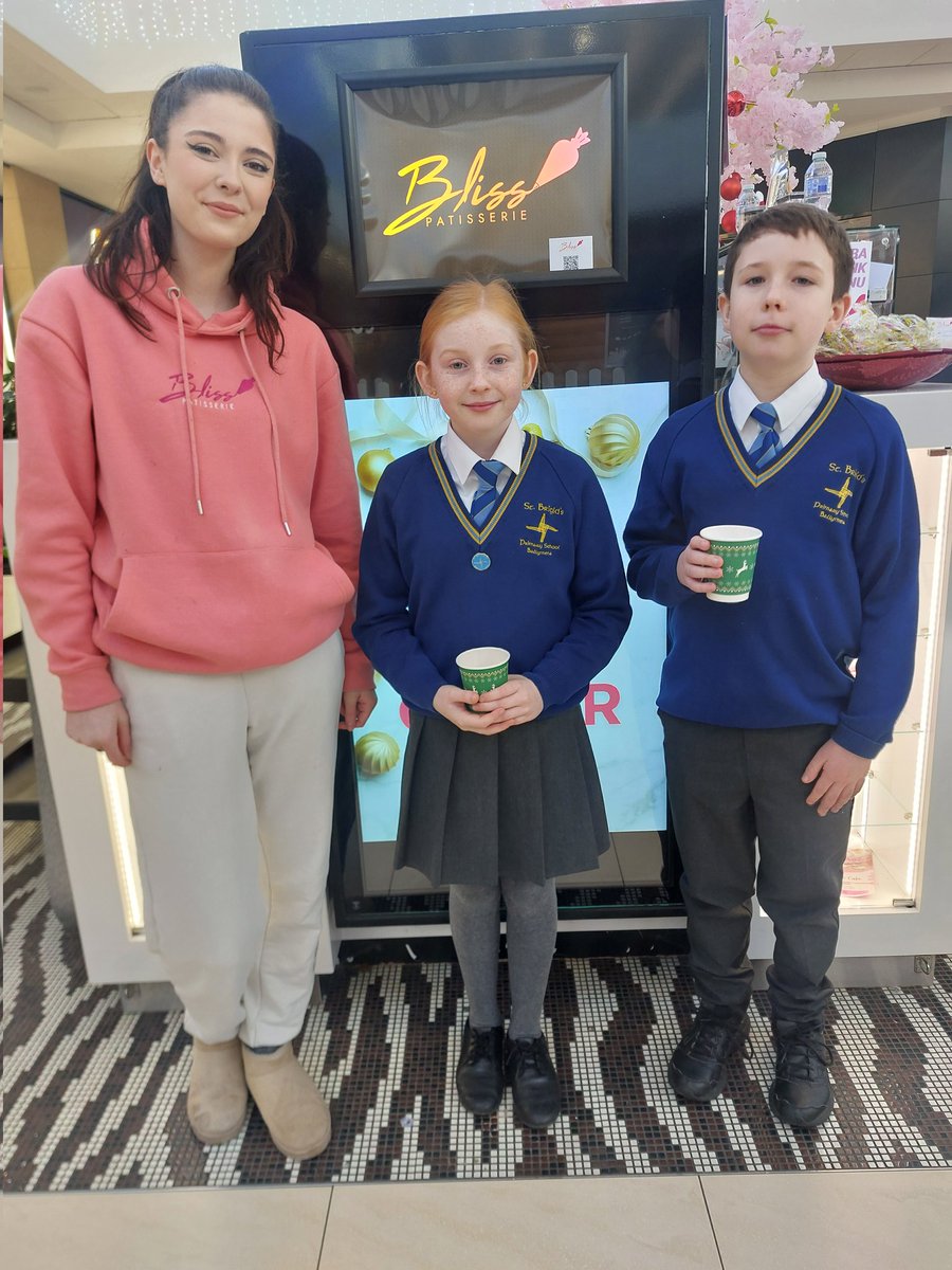 Thanks to Gabi and the staff at Bliss Patisserie in the Tower Centre who provided a treat for all of the children who sang at Radio Cracker today.