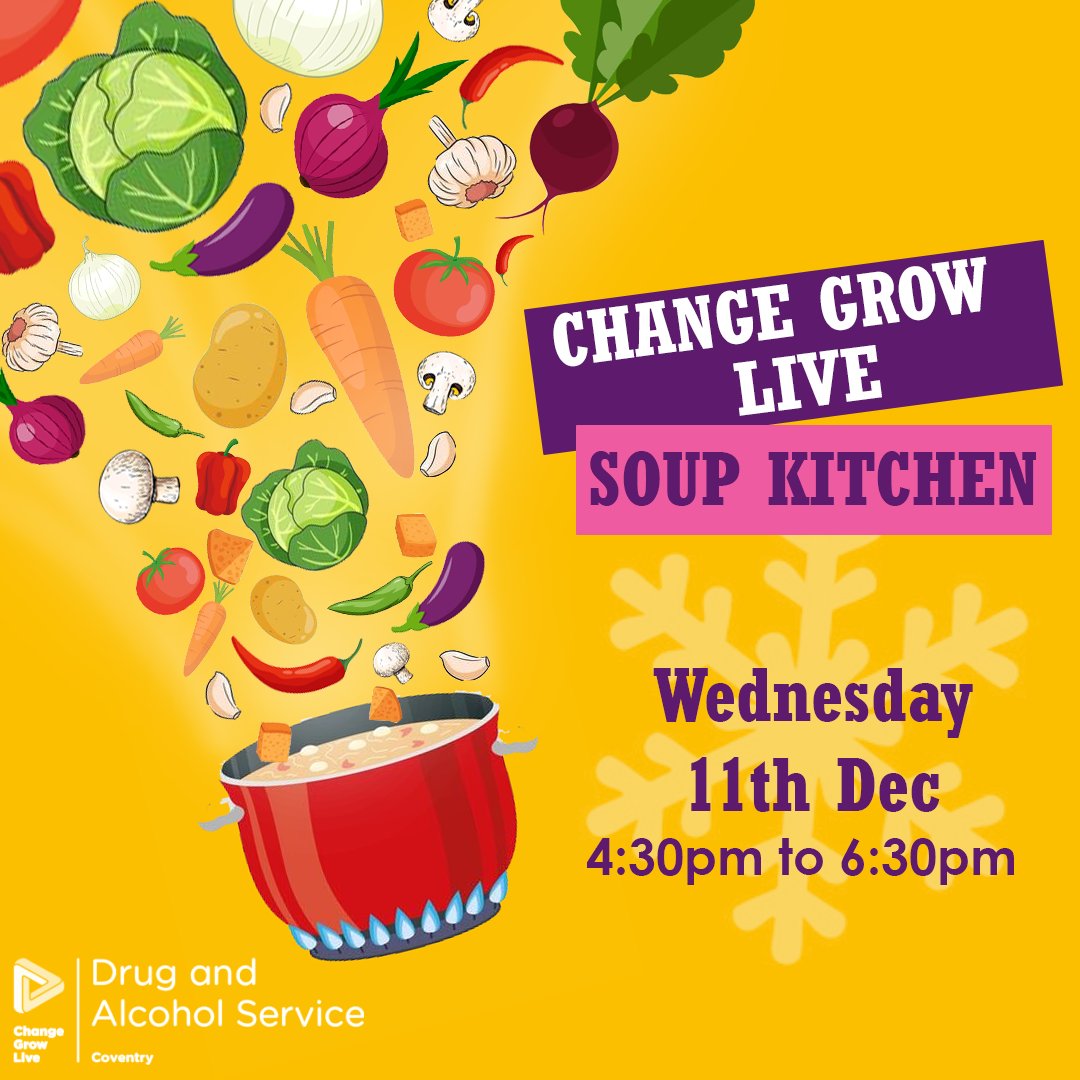 Tomorrow is a special day! Join us for the launch of our new soup kitchen, on the menu will be a chilli con carne with jacket potato and vegetarian options are also available.
Come along from 4:30pm to 6:30pm! Let’s make these evenings extra special together!