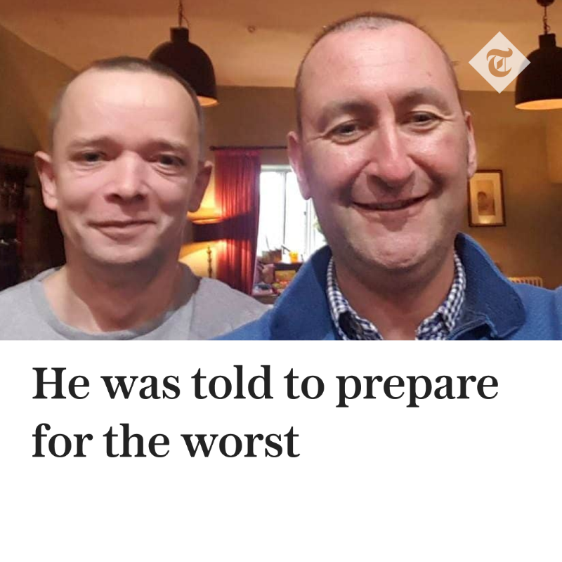 Telegraph's tweet photo. In 2016, Martyn Edwards faced a terrifying prognosis. Read about his road to recovery, from 16 rounds of chemo to the day he got the all-clear.