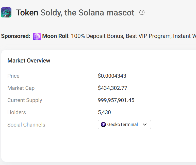 Soldy, the Solana mascot tweet media