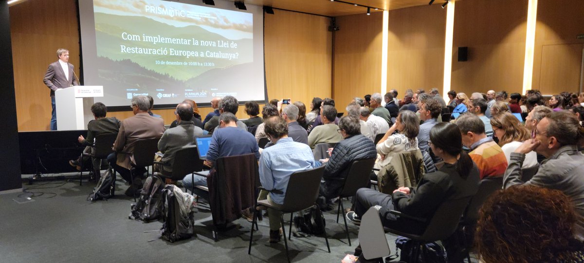transicioeco's tweet photo. 🌱 Som en plena jornada anual del @Prismatic_nat, centrada en com implementar la nova llei europea de restauració de la natura a Catalunya.

🐝 Una oportunitat magnífica per aturar i revertir la pèrdua de biodiversitat i afrontar els reptes que tenim al davant.

@observatori_nat https://t.co/gKHhKteKIQ