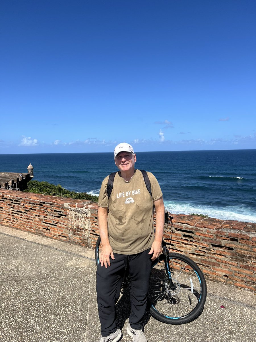 william_volk's tweet photo. Pre conference cycling in San Juan, Puerto Rico.  #tokenize2024. https://t.co/IwUOwQjGcL