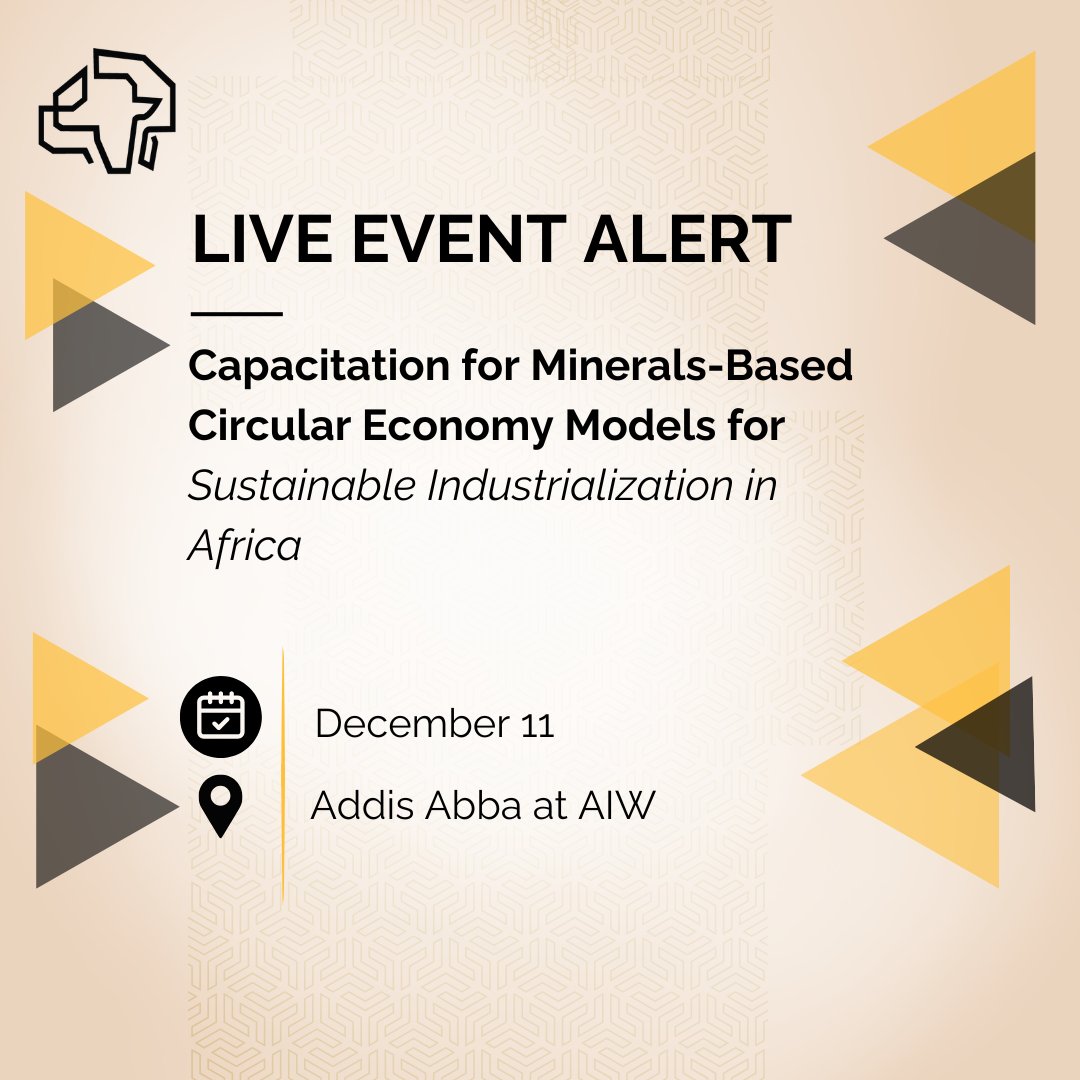 Join Us at Africa Industrialization Week 2024!

APRI and the <a href="/AfricanAmdc/">African Minerals Development Centre (AMDC)</a> are participating in the conversation on green industrialization at the Africa Industrialization Week (AIW) in Addis Ababa. The theme for AIW this year is “Leveraging Artificial Intelligence, Green