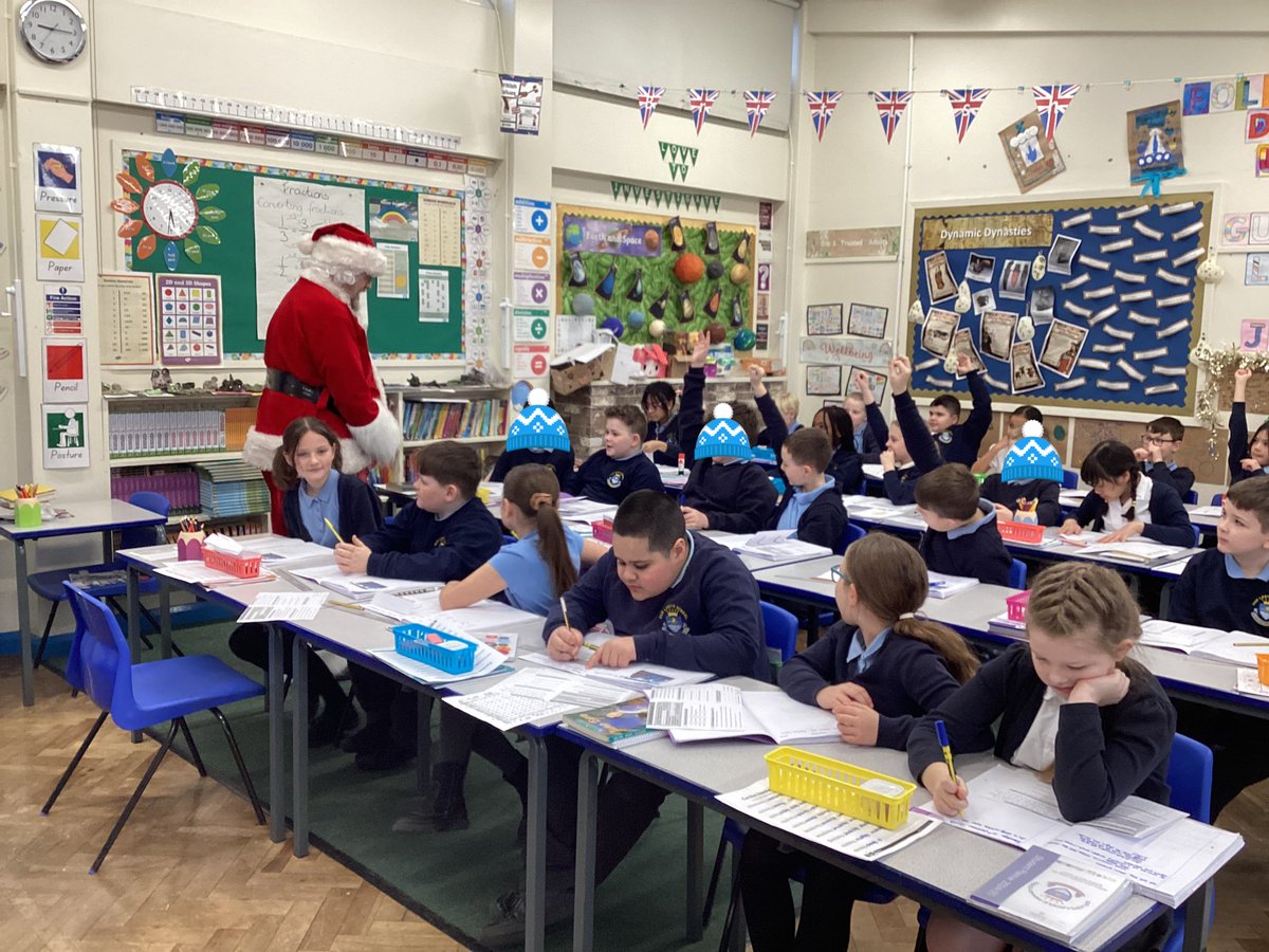 OurLadysCP's tweet photo. He’s been at Our Lady’s! Santa took some time out of his busy schedule to visit us and tell us, we are all on the good list ! 🎅 @OurLadyandAllS1 #schoolassociation #Catholiclife https://t.co/YK6nWJ6sHP