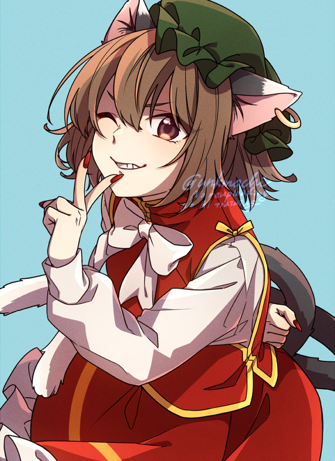 橙(東方プロジェクト) 「ちぇん 」|ゆつ◇例大祭お38aのイラスト