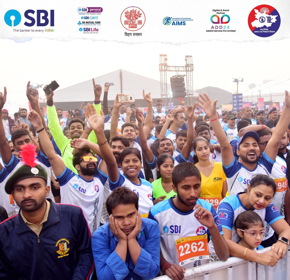Bihar_PER's tweet photo. Like every year, Excise Department organized Bihar's Biggest Marathon on 1st Dec,24
A few Glipmses of the #SBIPatnaMarathonReloaded
Co-sponsored by @TheOfficialSBI
Managed & Organised by @Add24services
Call us at 7762822624
#runforcause #excisebihar #drystate #sbi https://t.co/wLMGw3Ma2L