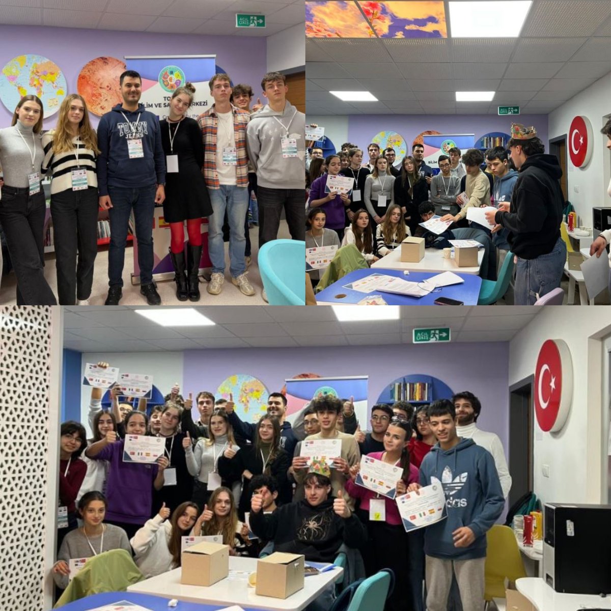 Tokat_Bilsem's tweet photo. 2-6 Aralık 2024 Tarihleri Arasında AB Erasmus+ K210 Sürdürülebilir Bir Çevre için Dijital Çözümler Projesi Kapsamında İtalya ve Polonya'daki Ortak Kuruluşlarımızdan 12 Öğrenci ve 6 Öğretmenin Katıldığı Arduino ile Atık Yönetimi Atölyesi gerçekleştirildi.
@BilsemMeb @HuseyinKir64 https://t.co/AZZq6F1zNZ