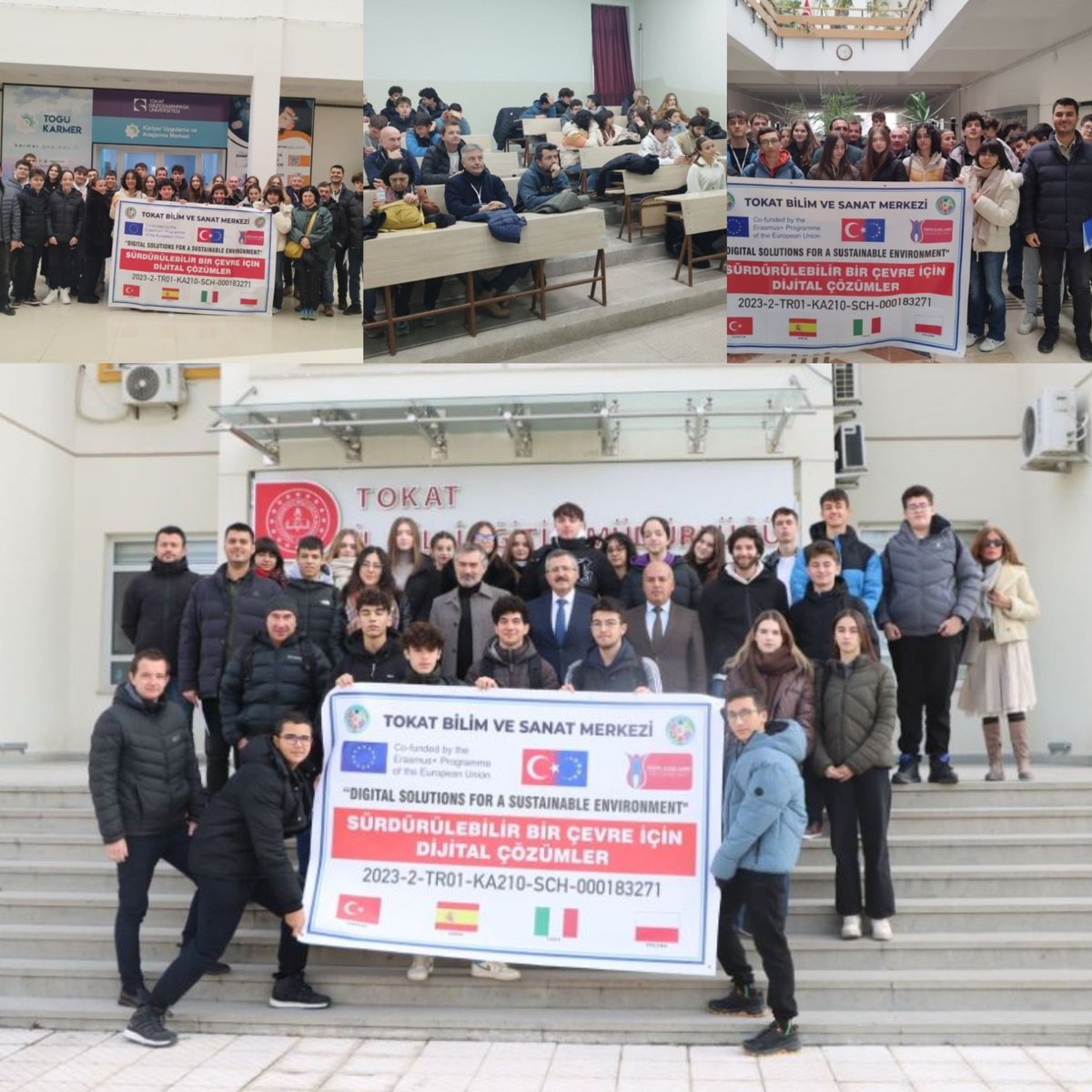 Tokat_Bilsem's tweet photo. 2-6 Aralık 2024 Tarihleri Arasında AB Erasmus+ K210 Sürdürülebilir Bir Çevre için Dijital Çözümler Projesi Kapsamında İtalya ve Polonya'daki Ortak Kuruluşlarımızdan 12 Öğrenci ve 6 Öğretmenin Katıldığı Arduino ile Atık Yönetimi Atölyesi gerçekleştirildi.
@BilsemMeb @HuseyinKir64 https://t.co/AZZq6F1zNZ