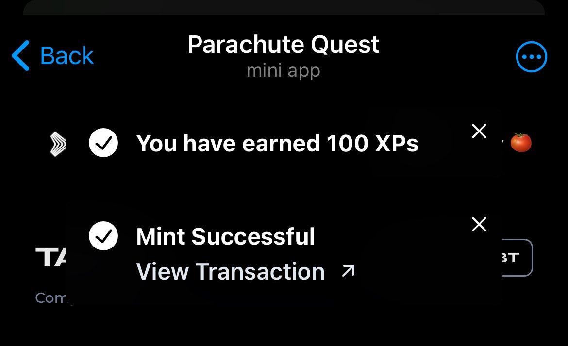 defiufo's tweet photo. Just minted @parachute whitelist SBT for the upcoming IDO 

You can mint yours from parachute mini app 

Stay positioned and $Air-ly

Check comment for link 

#letsdrop https://t.co/qZIHtf2Be0