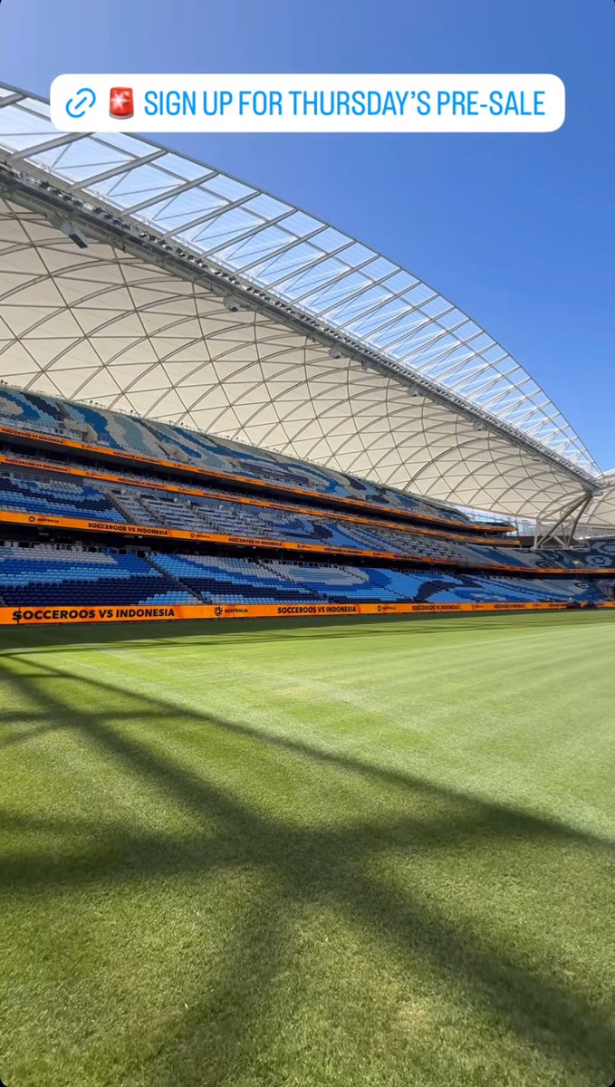 UpdateBolabola's tweet photo. Kondisi terkini Sydney Football Stadium!
#AsianQualifiers
2000 tiket untuk suporter INDONESIA🇮🇩🇮🇩🇮🇩💪 https://t.co/5HaKiL7DDv