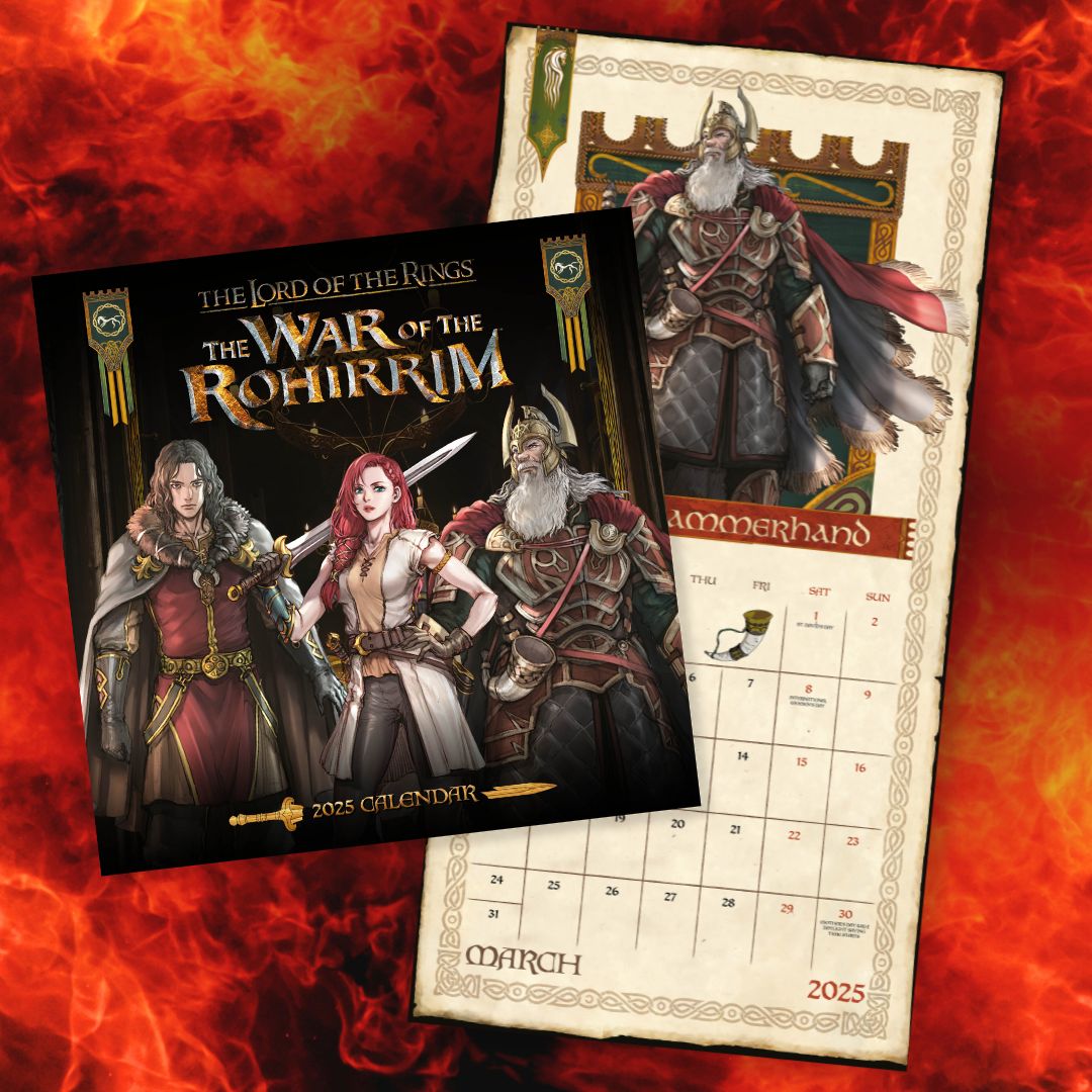 CalendarsUK's tweet photo. ⚔️ "Forth, Eorlingas!" The War of the Rohirrim is in cinemas today! 🎬
Relive the glory all year with the 2025 Calendar 📅
🌟 Movie + calendar = the ultimate Tolkien fan combo!
📖 Order now: https://t.co/z4TxYZUPvD
#LOTR #TheWarOfTheRohirrim #RidersOfRohan #TolkienMagic https://t.co/FkCb78BMsK