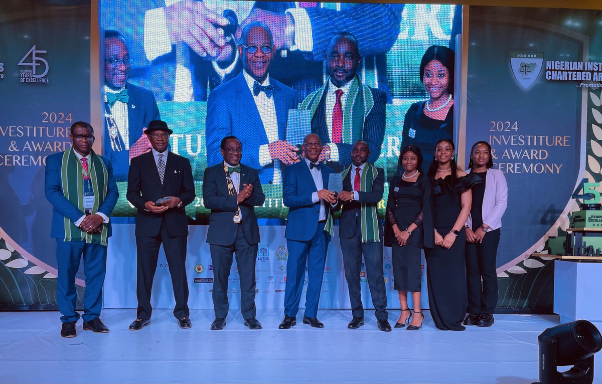 The Institute also honoured Daze Nga, our Managing Counsel, with the Dr. Michael Ajogwu, SAN Prize for his performance in the 2024 Membership Cadre Assessment. Additionally, Kenna Partners was recognized for its unwavering support to NICArb. ADR in Africa.  #arbitration #ADR