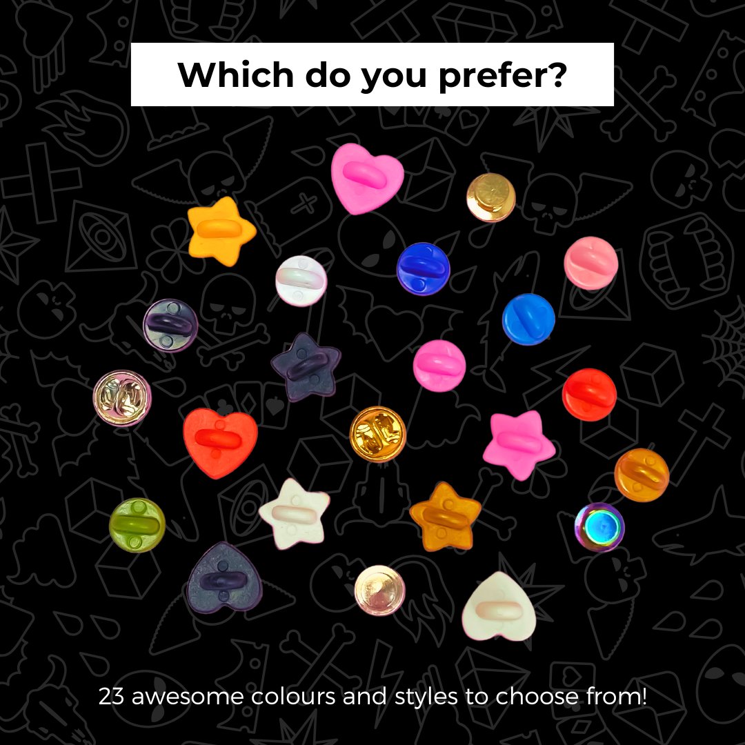 ZapCreatives's tweet photo. Can't decide? We've got you covered with 23 fabulous pin back colours and styles to choose from! π Which one catches your eye? πβ¨
#pincommunity #cutepins #artist #pinshop #shopsmall #pincollecting #merchandise #pingame #digitalprinting #artist #merch https://t.co/ZhJ9Uvsvi5