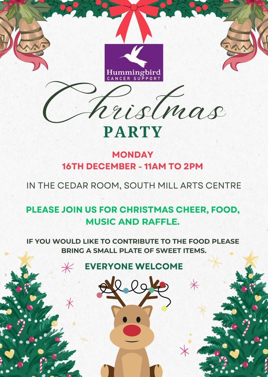 HummingbirdCSG's tweet image. As the year draws to a close and the festive season approaches, it’s a time for reflection, gratitude and a little celebration. We are holding a Christmas Party on 16th December for all our clients &amp;amp; volunteers past and present. Please do join us for a bit of festive cheer.