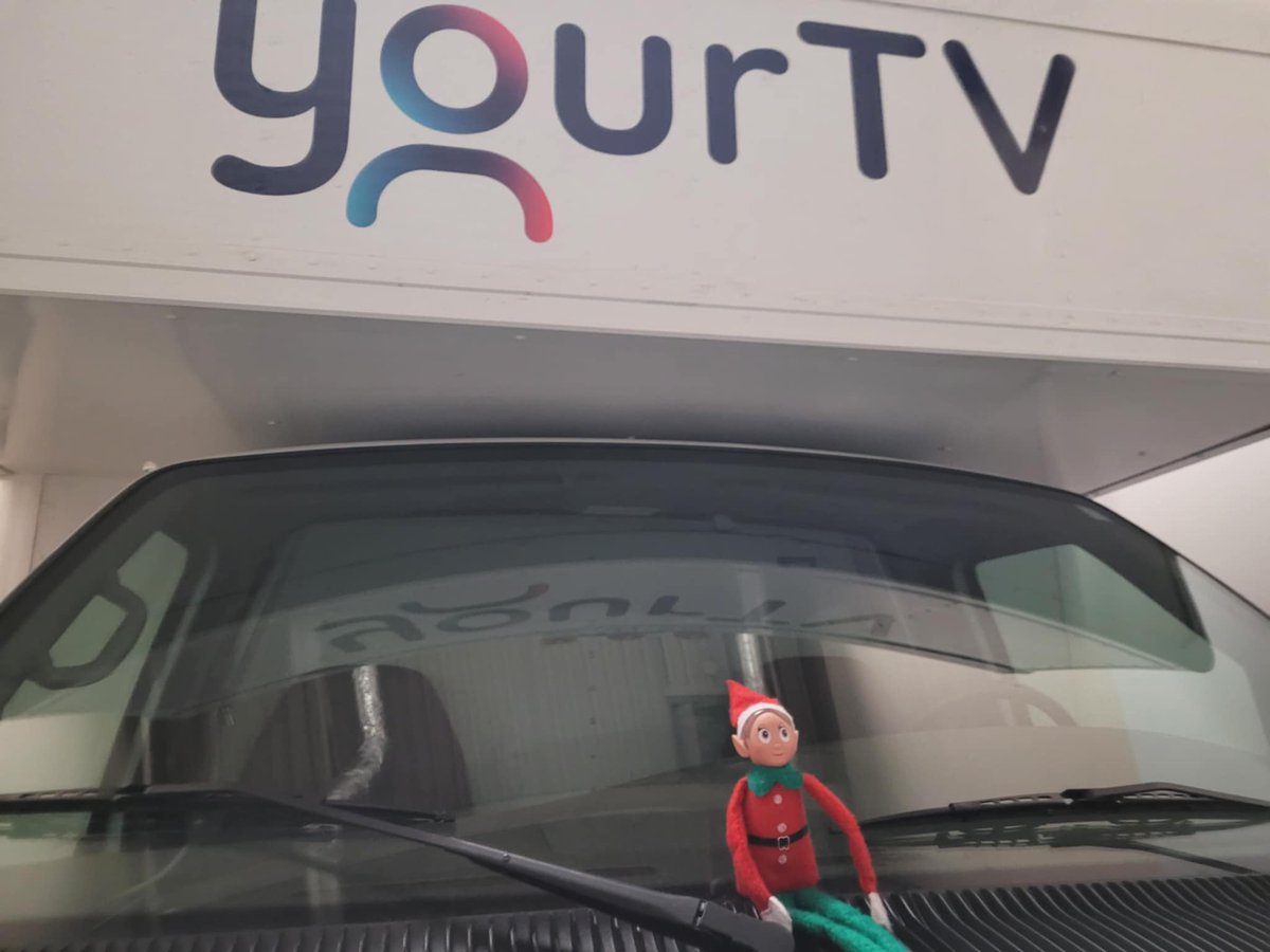 yourtvwindsor's tweet photo. Chaos was found on the hood of the truck today. Hopefully none of the Producers don't have any productions to get to today!
#trulylocal #yourtv #elfontheself #yqg https://t.co/WV3mne7oRy