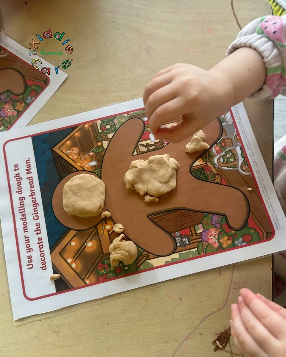 KiddieCareN's tweet photo. The children had so much fun making gingerbread men with playdough, bringing their imagination to life while strengthening their fine motor skills. A festive activity filled with joy and learning! 🍪🌟

📍50 Ashdown Road, Hillingdon, Middlesex UB10 0EW, United Kingdom! 💖 https://t.co/Lb20LX61qo