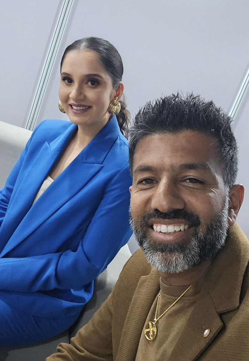 Sania Mirza and Rohan Bopanna at an event in New Delhi😎