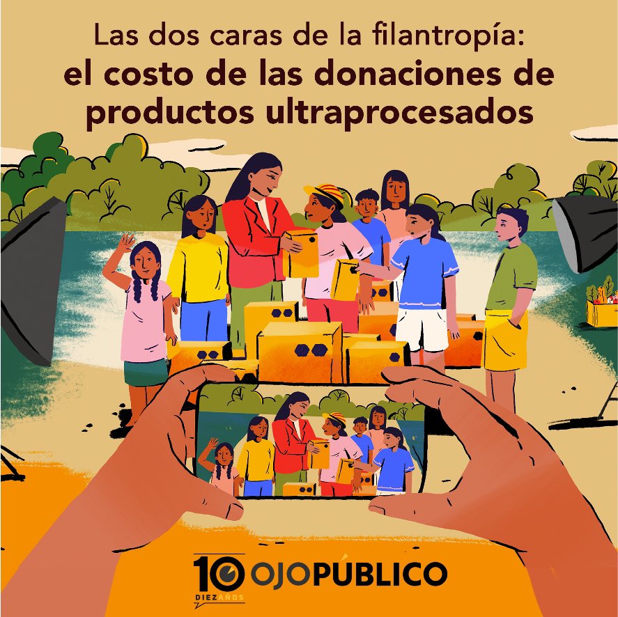 VoragineCo's tweet photo. Empresas como Kellogg's y Coca-Cola donan productos ultraprocesados azucarados a comunidades vulnerables en 5 paises de LATAM, aumentando riesgos de obesidad y diabetes. En VORÁGINE reproducimos este reportaje como parte de nuestra alianza con @Ojo_Publico https://t.co/kKvX3fpZdM https://t.co/Q6LWVasKH2