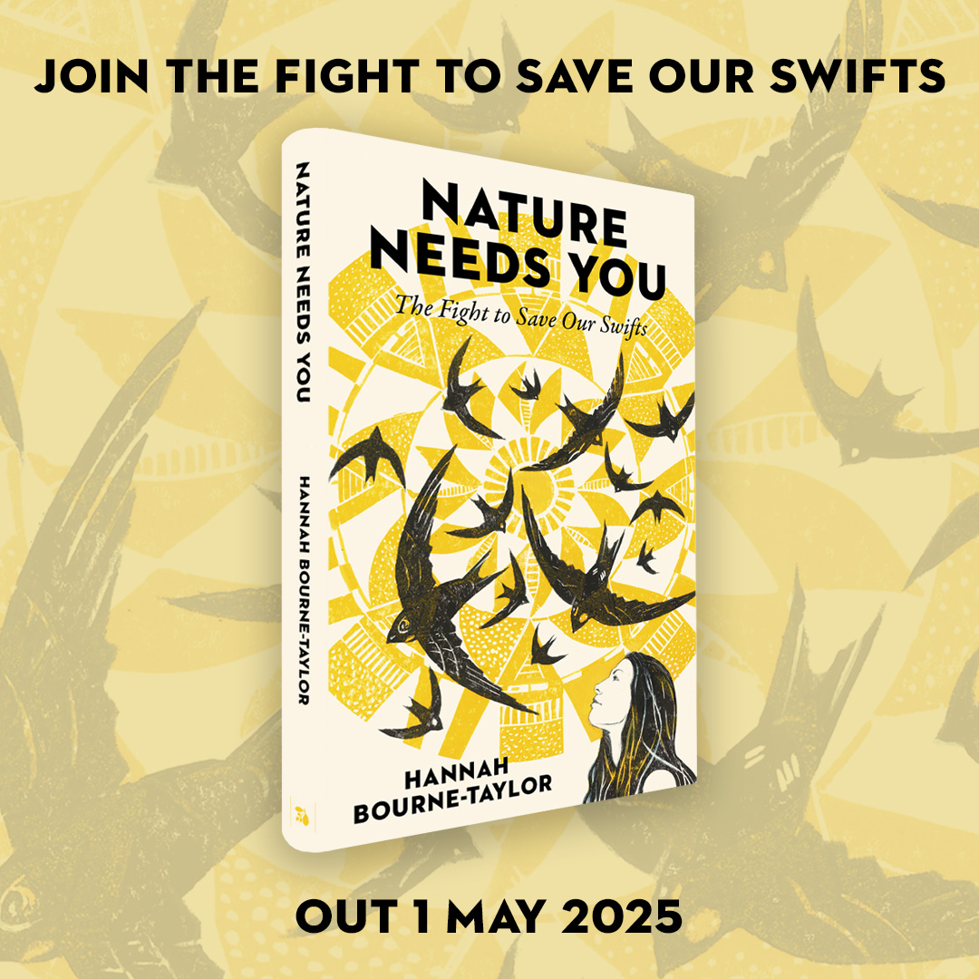 Hannah Bourne-Taylor (@writerhannahbt) on Twitter photo BOOK NEWS 🪶 COVER REVEAL 📚 WOOOOP!
My new book
NATURE NEEDS YOU - The Fight To Save Our Swifts
Published by <a href="/eandtbooks/">Elliott & Thompson</a>
Out 1st May 2025
Pre order hannahbournetaylor.com/books/
#NatureNeedsYou #swifts #BookNews BOOK NEWS 🪶 COVER REVEAL 📚 WOOOOP!
My new book
NATURE NEEDS YOU - The Fight To Save Our Swifts
Published by <a href="/eandtbooks/">Elliott & Thompson</a>
Out 1st May 2025
Pre order hannahbournetaylor.com/books/
#NatureNeedsYou #swifts #BookNews