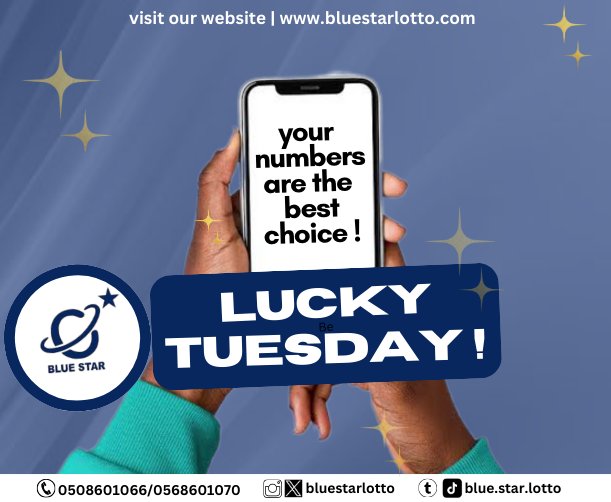 bluestarlotto's tweet photo. It's Lucky Tuesday ! Your numbers stand a chance to win!..
10th of December, you can be a captain and win smart. Eiii, Diddy, NPP MPs, Charlotte Osei
#10thofDecember #BlueIvy #HappyBirthdayKingDan #HumanRightsDay https://t.co/AUlh8D69en