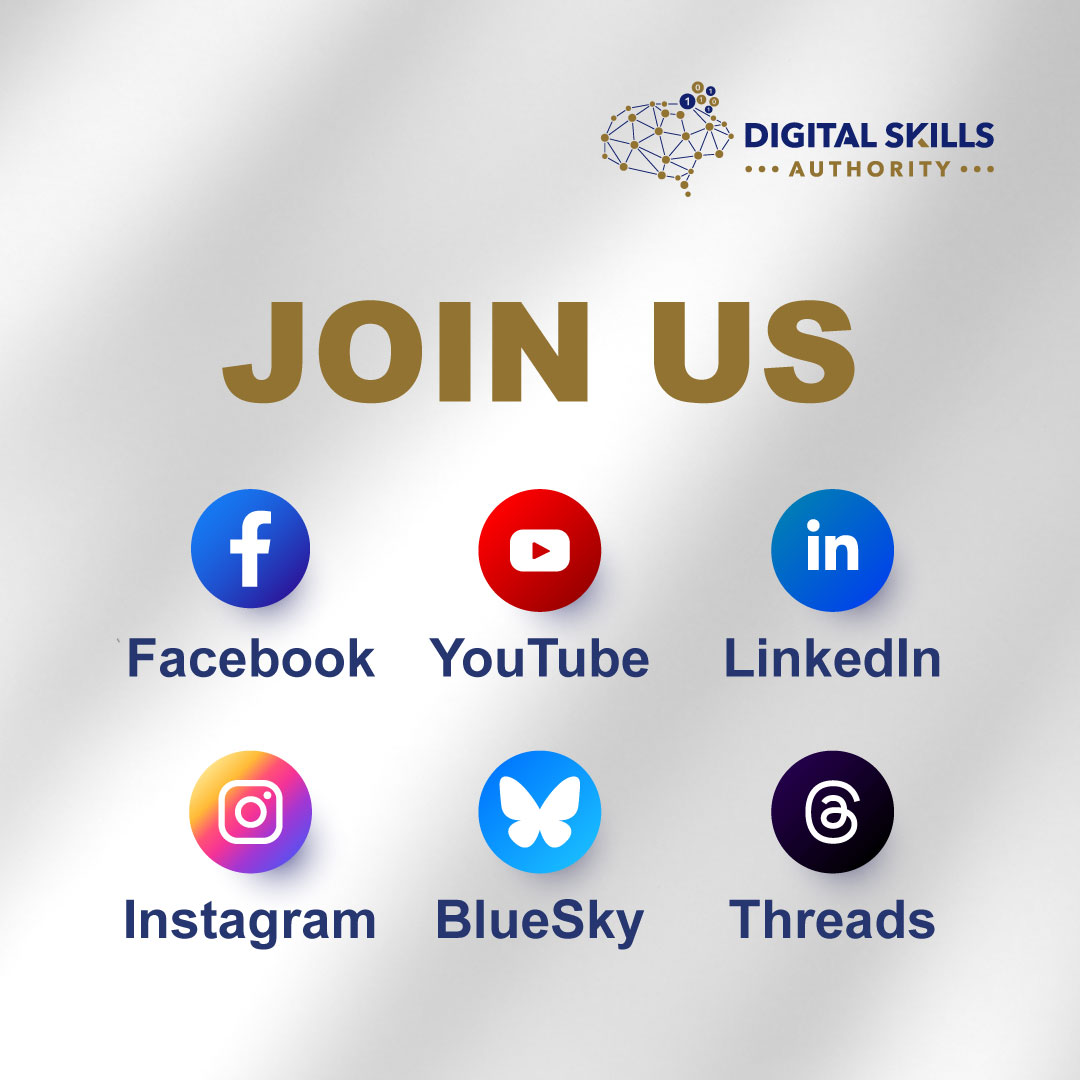 Digital Skills Authority is active on a number of social networks. Join us on linkedin.com/company/digita… and youtube.com/@DigitalSkills… 
@Linkedin <a href="/YouTube/">YouTube</a>  #TuesdayMotivation #SocialNetworks