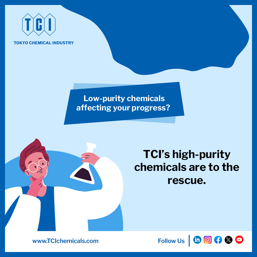 TCIchemicals's tweet image. Precision and reliability are paramount in scientific research. With TCI’s high-purity chemicals, you can achieve accurate results every time. Don’t let low-purity chemicals hinder your success.

Learn More: tcichemicals.com

#tci #tcichemicals #highpurity #labwork