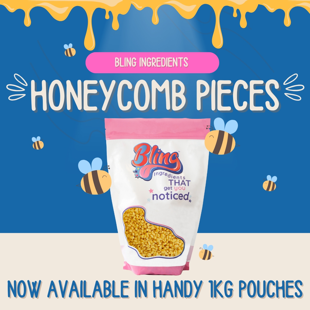 We are totally buzzing to annouce our delicious honeycomb pieces are now available in handy 1kg pouches too! 🐝

Totally yummy golden pieces of crunchy honeycomb (AKA cinder toffee or hokey pokey).

Also available in 9kg bulk cases.

#honeycomb