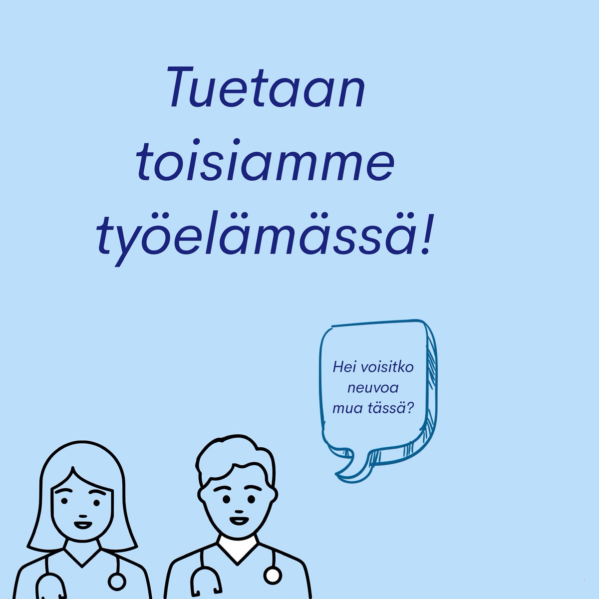 "Tuetaan toisiamme työelämässä!"
EMERIT- hankkeen työpajassa pohdittiin, miten voimme ottaa toisemme paremmin huomioon työympäristössä? 

Yksi asia oli sekä nuorille että kokeneille tärkeää: autetaan toisiamme ja kysytään avoimesti apua ja neuvoa, ollaan yhdessä hyvä tiimi! ❤️